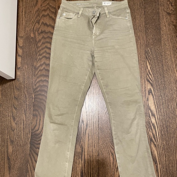 AG Mari Olive Crop Pants - Picture 1 of 2